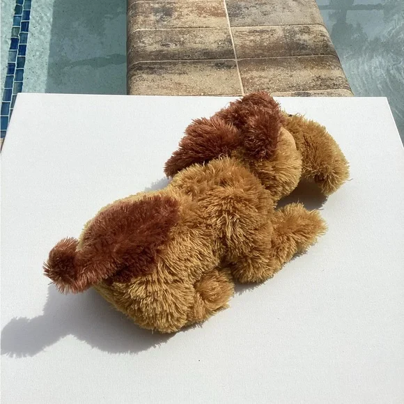 Gundfun Droopy Snoring Dog Plush 14" Long Light Brown Hanging Jowls Stuffed Toy - Picture 4 of 7